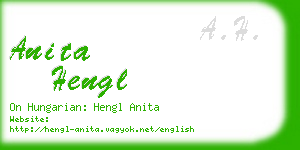 anita hengl business card